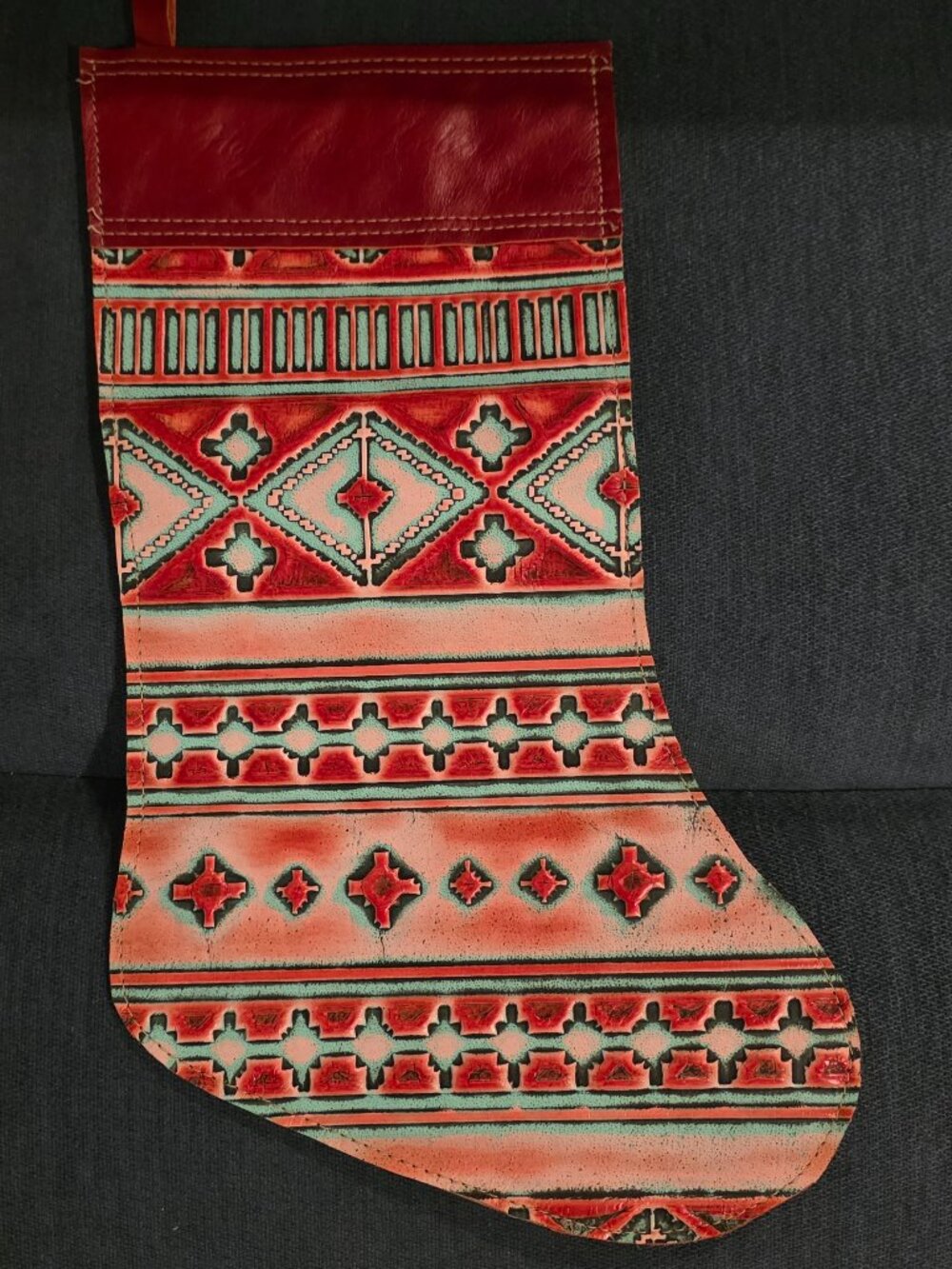 Holy Cow leather stocking